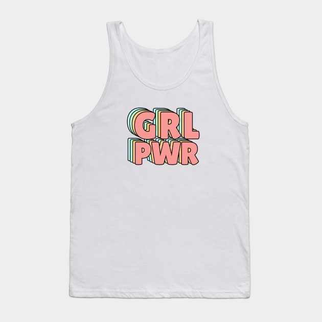 GRL PWR PASTEL Tank Top by lukassfr